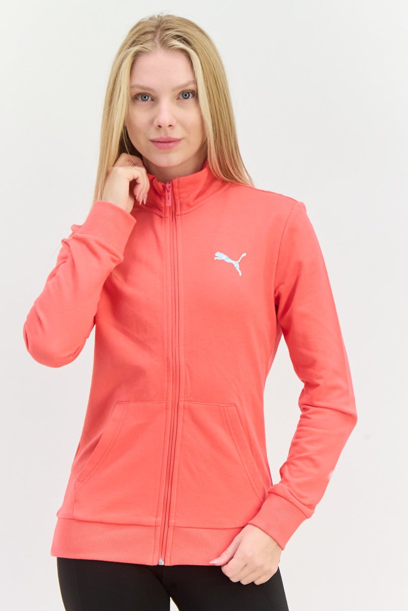 PUMA Women Regular Fit Long Sleeves Outdoor Sweatshirt, Pink - Image 1